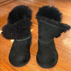 UGG Classic Black Boots with Shearling